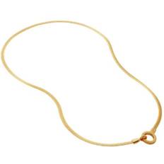 Monica Vinader Doina Snake Chain Necklace - Gold