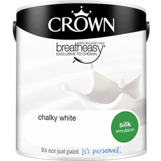 Crown Breatheasy Ceiling Paint, Wall Paint Chalky White 2.5L