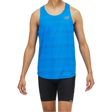 New Balance Q Speed Jacquard Tank Top Men - Serene Blue