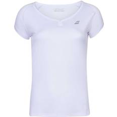 Dame - Tennis Overdeler Babolat Play Cap Sleeve Top Women - White