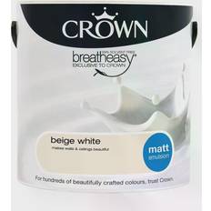 Paint Crown Breatheasy Wall Paint Beige White 2.5L