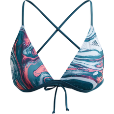 Adidas XS Bikini Tops Adidas Women SH3.RO Wavebeat Triangle Bikini Top - Navy Blue/White