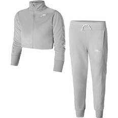 Nike Girl's HW Tracksuit - Lightgrey/Pink (DD6302-077)