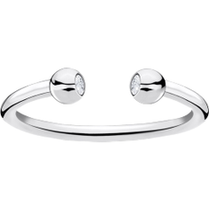 Thomas Sabo Charm Club Dots Stones Ring - Silver/Transparent
