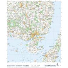 Trap Danmark: Kort over Svendborg Kommune (Indbundet, 2022)