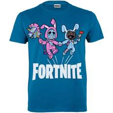 Fortnite Kids Bunny Trouble Short Sleeve T-shirt - Azure Blue