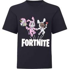 Fortnite Kids Bunny Trouble Short Sleeve T-shirt - Navy