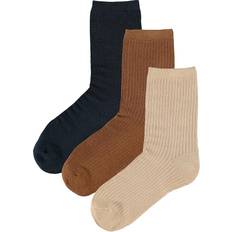 31/33 Abbigliamento per bambini Name It Ribbed Socks 3-pack - Dark Sapphire (13199597)