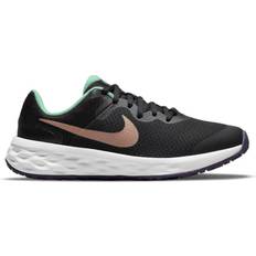 37½ Løpesko NIKE Revolution 6 GS - Black/Mint Foam/Canyon Purple/Metallic Red Bronze