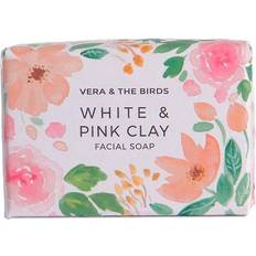 Anti-Edad Limpiadores Faciales Vera & The Birds Clay Facial Soap White & Pink 100g