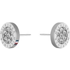 Stud Earrings - Silver/Transparent