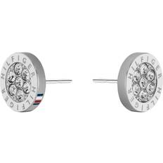 Tommy Hilfiger Stud Earrings - Silver/Transparent