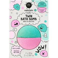 Trockene Haut Badebomben Nailmatic Kids Twin Bath Bomb Pink + Lagoon 2 Stk