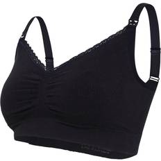 Carriwell Seamless Organic Maternity & Nursing Bra Black