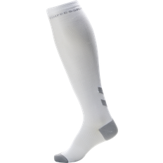 Hummel Elite Compression Sock Unisex - White Alloy