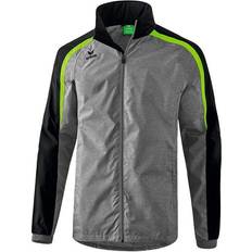 Polyamid Oberbekleidung Erima Liga 2.0 All Weather Jacket Kids - Grey Marl/Black/Green Gecko