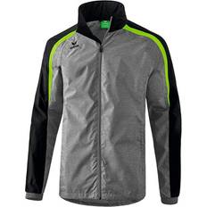 Polyamide - Unisex Jackets Erima Liga 2.0 All Weather Jacket Unisex - Grey Marl/Black/Green Gecko