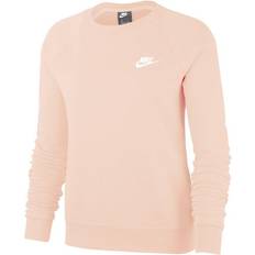 Nike Women's Sportswear Essential Fleece Crew Sweatshirt - Rose Whisper/White