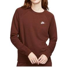 Nike Women's Sportswear Essential Fleece Crew Sweatshirt - Bronze Eclipse/White