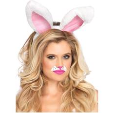 Leg Avenue Women's Plush Costume White Bunny Ears