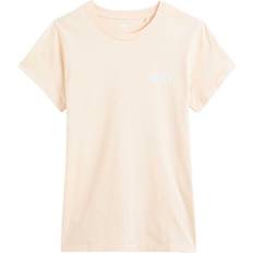 Levi's The Perfect Tee T-Shirt Donna Chest Poster Logo Peach Puree