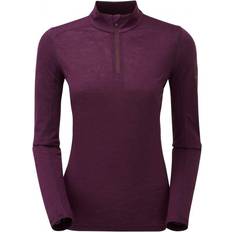 Rosso Maglie Termiche Montane Primino 140 Zip Neck Baselayer Women - Saskatoon Berry