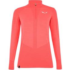 Salewa Zebru Responsive Long Sleeve T-shirt Women - Fluo Coral