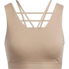 Yoga Bras Adidas CoreFlow Luxe Medium-Support Bra - Chalky Brown