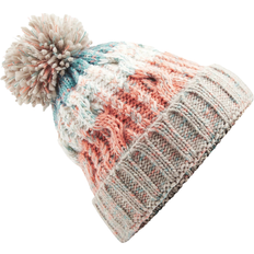 Beechfield Unisex Adults Corkscrew Knitted Pom Pom Beanie Hat - Milkshake Mix