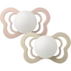 Pink Pacifiers Bibs Couture Glow Natural Rubber Latex Size 1 0+m 2-pack