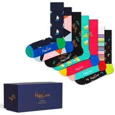 7 stk Strømper Happy Socks 7 Days Socks Gift Set 7-pack - Black/Green