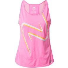 New Balance Printed Impact Run Tank Women - Vibrant Pink Heather