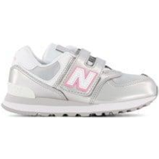 New balance 574 silver New Balance 574 - Silver Metallic / Bubblegum