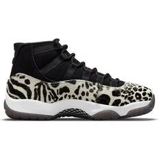 Faux Fur Sneakers Nike Air Jordan 11 Animal Instinct W - Black/Red/Sail/White