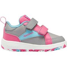 Reebok Kid's Weebok Clasp Low - Pure Grey 4/Digital Blue/True Pink