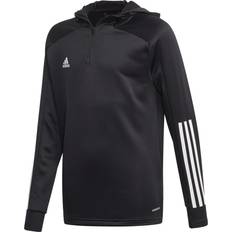 Adidas Solid Colours Hoodies adidas Condivo 20 Track Hoodie - Black/White (EK2958)