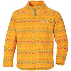 Orange Fleecejackor Barnkläder Didriksons Monte Printed Kid's Full-Zip - Waveprint Orange (504100-869)