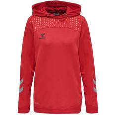 Hummel Lead Poly Hoodie Women - True Red