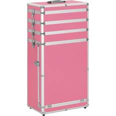 Hårde - Pink Beauty Cases vidaXL Makeupkuffert Aluminium Pink