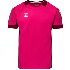 Hummel Lead S/S Poly Jersey Men - Raspberry Sorbet