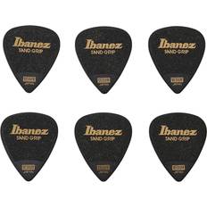 Ibanez PPA14MSG-WH, 6 plettri piatti a presa abrasiva, con grana da 0,8 mm, colore bianco