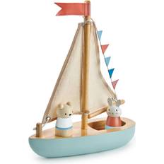 Holzspielzeug Boote Tender Leaf Sailaway Boat