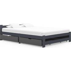 vidaXL Bed Frame with 4 Drawers 55cm