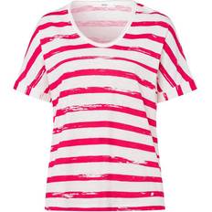 Brax Carrie Striped T-shirt - Pink