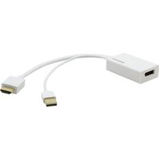 Kramer HDMI/USB A-DisplayPort M-F 0.3m