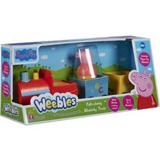 Gurli Gris Trækkelegetøj Character Peppa Pig Weebles Wobbily Train