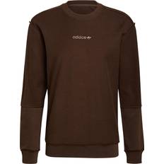 Adidas Man Jumpers Adidas Loopback Crew Sweatshirt - Brown