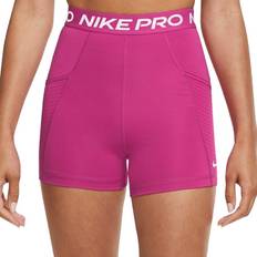 Nike Pro Dri-FIT 3" High-Rise Training Shorts Women - Active Pink/White