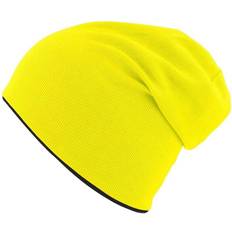 Atlantis Extreme Reversible Jersey Slouch Beanie - Safety Yellow/Black