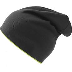 Élasthanne/Lycra/Spandex Bonnets Atlantis Extreme Reversible Jersey Slouch Beanie - Black/Safety Green